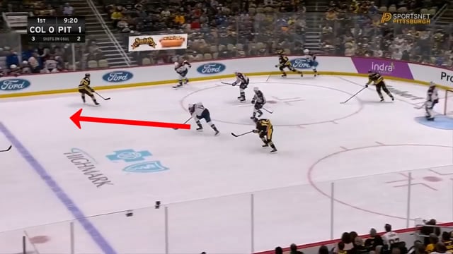 Nishuskin Slashes into Neutral Zone Forcing D to Backup