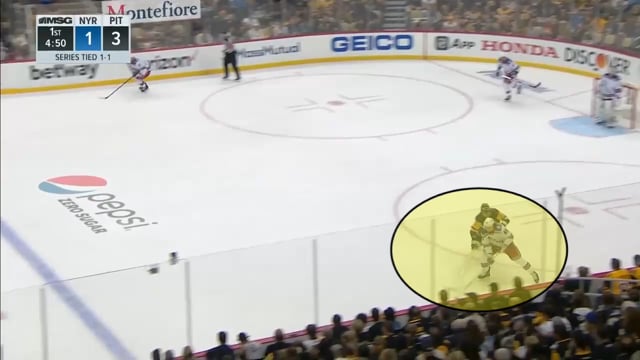 Boyle Tracks and Creates Turnover with Stick on Puck