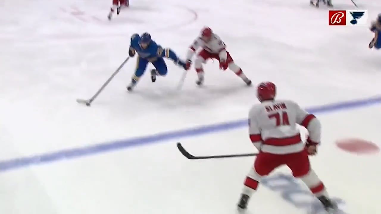 Tracking Back Hard with Good Gap Leads to Turnover at Red Line by Hurricanes