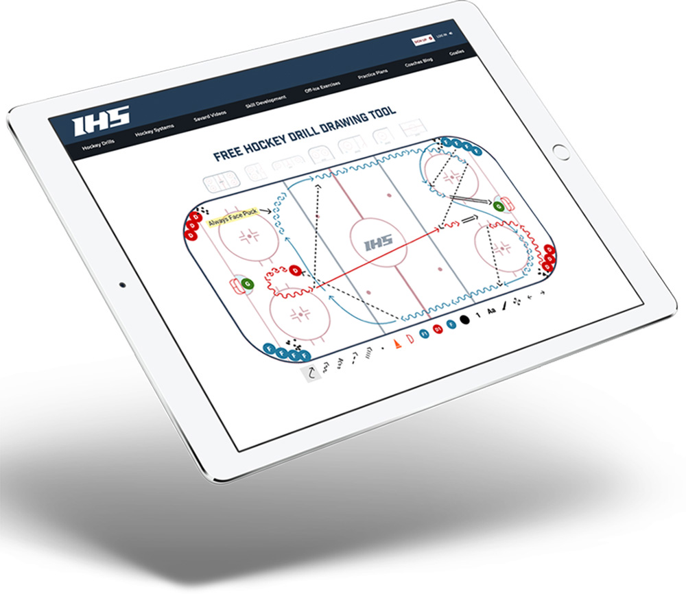 Draw Hockey Drills Online for free with any Device