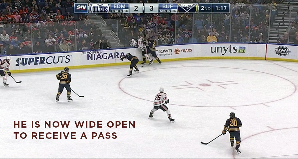 Player Without The Puck Jumps to Space