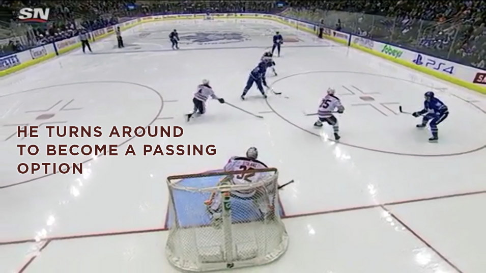 Tavares Jumps to Space and Shoots