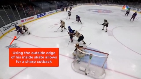 Barzal Uses Cutbacks to Create Time and Space vs Bruins