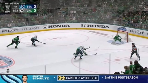 Bjorkstrand's Scores a Goal with a Quick Release In Mid Stride