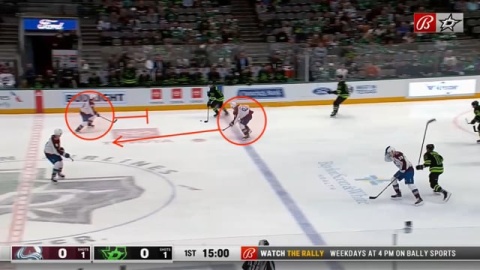 Landeskog Reloads and Tracks as Inside Dots