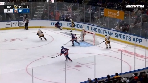 Middle Ice Breakout (D to C), leads to goal by Penguins