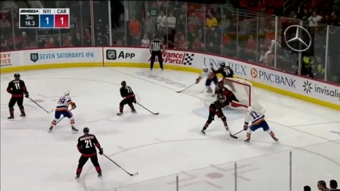 Palmieri Puck Protection vs Hurricanes