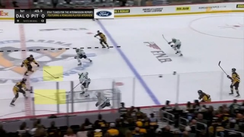 Tight Gap Leads to Zone Entry Denial and Turnover by Penguins