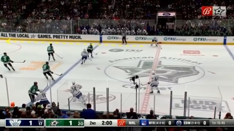 Neutral Zone Faceoff Play - D to D Hard Rim by Toronto