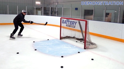 Puck Elevation Rebound Drill