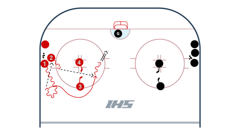 Pass Through 2 Players out of the Corner