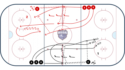 Wall to Saucer Pass 6 Shooter (2-1)