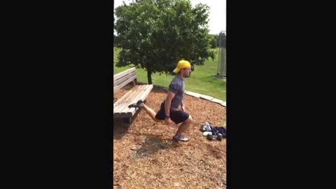 1 Leg Rear Foot Elevated Split Squat (on box)