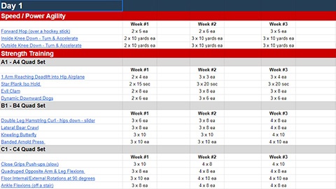 Day #1 (Weeks 4, 5, & 6)