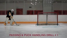  Passing & Puck Handling Drill # 1