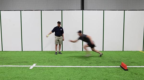 Tennis Ball Drop - Inside Knee Down